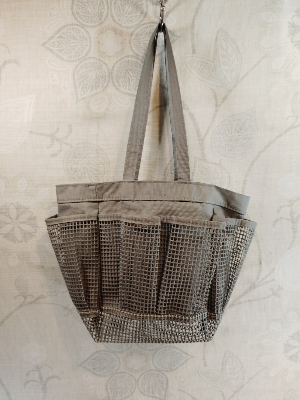 Everyday Mesh Shoulder Tote Bag - Gray